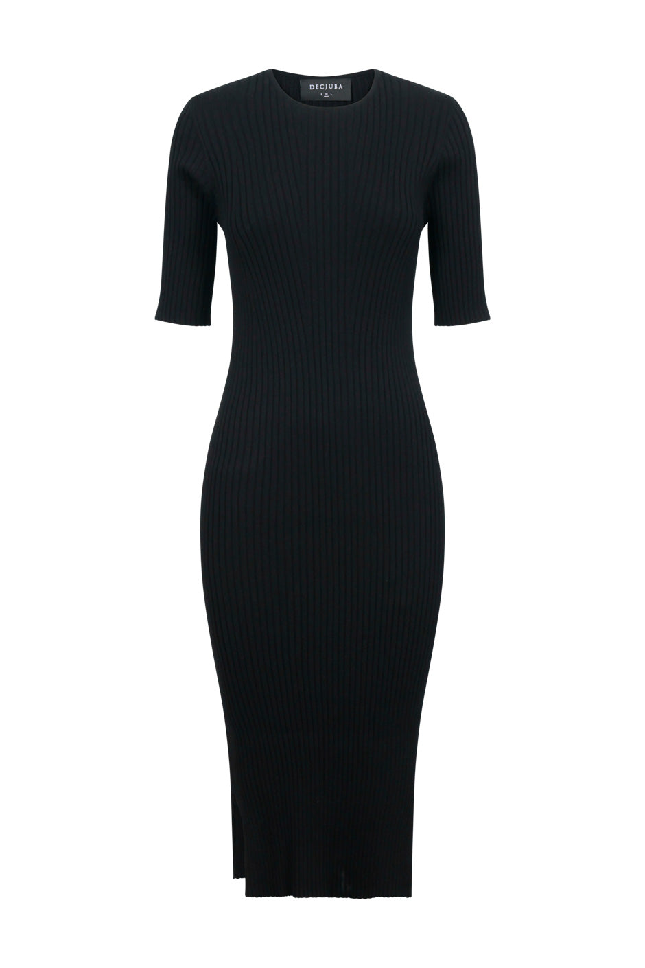 Kat Short Sleeve Knit Dress — Black ...